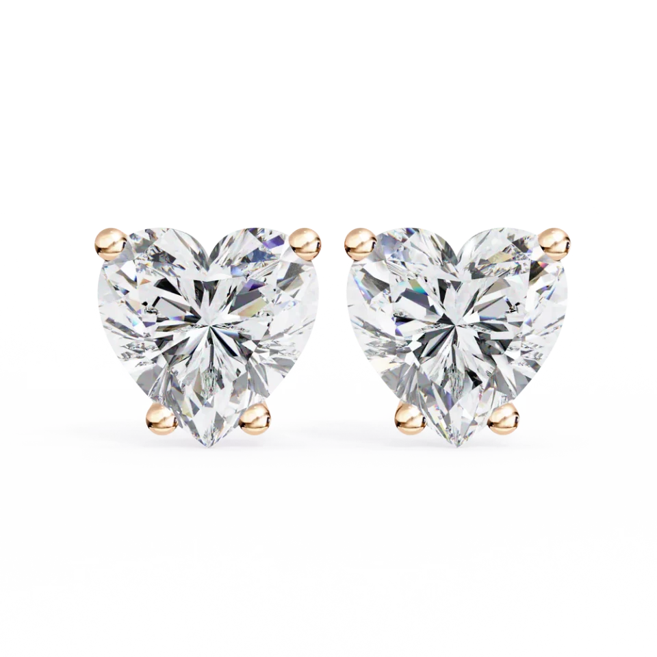 Heartlight Diamond Earrings 14k