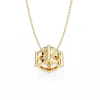 Cushion Square Diamond Pendant 14k