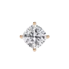 Cushion Square Diamond Pendant 14k