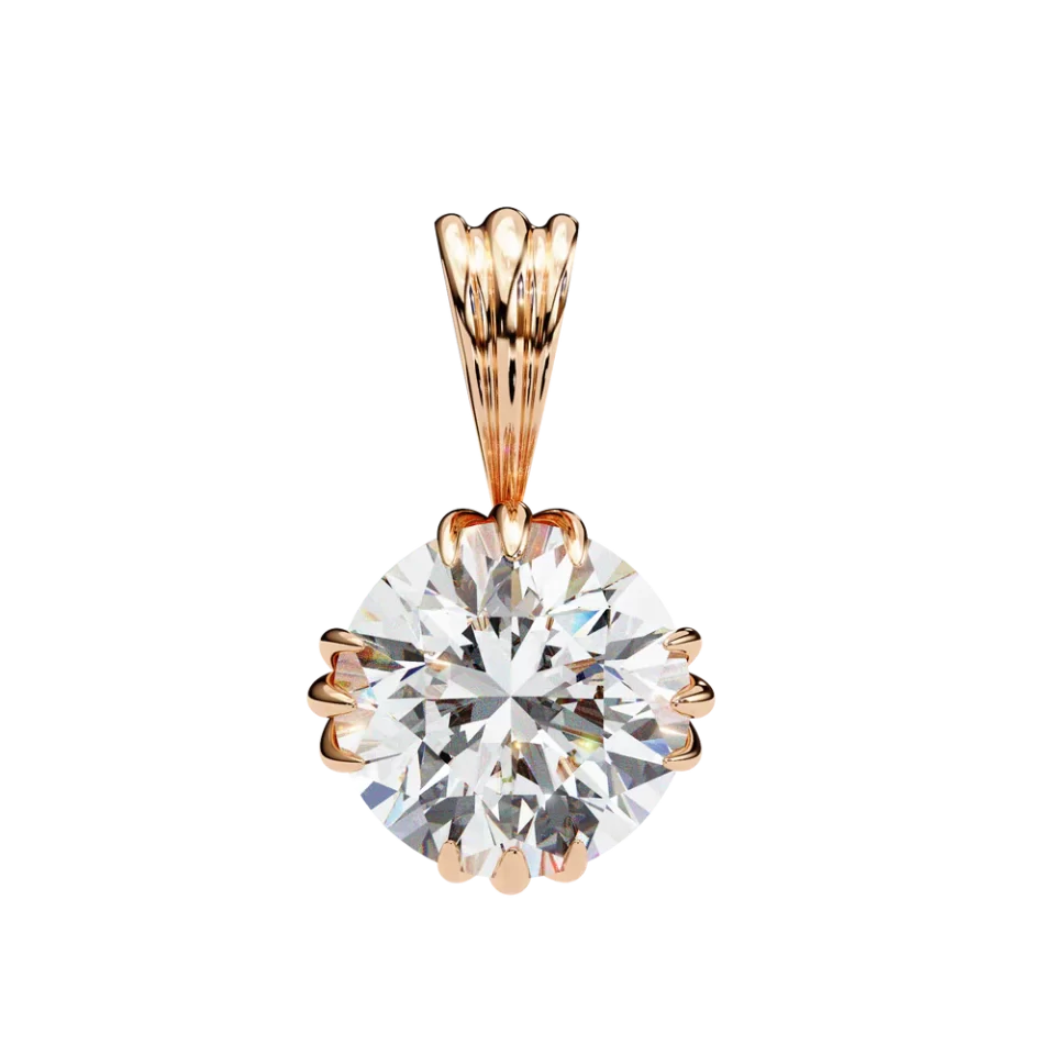 Brilliant-Cut Diamond Pendant 14k