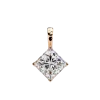 Princess Diamond Pendant 14k