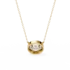Oval Glow Pendant 14k