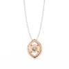 Mira Round Pendant 14k