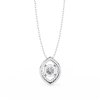 Mira Round Pendant 14k