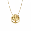 Mira Round Pendant 14k