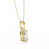 Marquise Diamond Pendant 14k