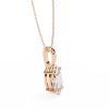 Marquise Diamond Pendant 14k