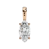 Marquise Diamond Pendant 14k