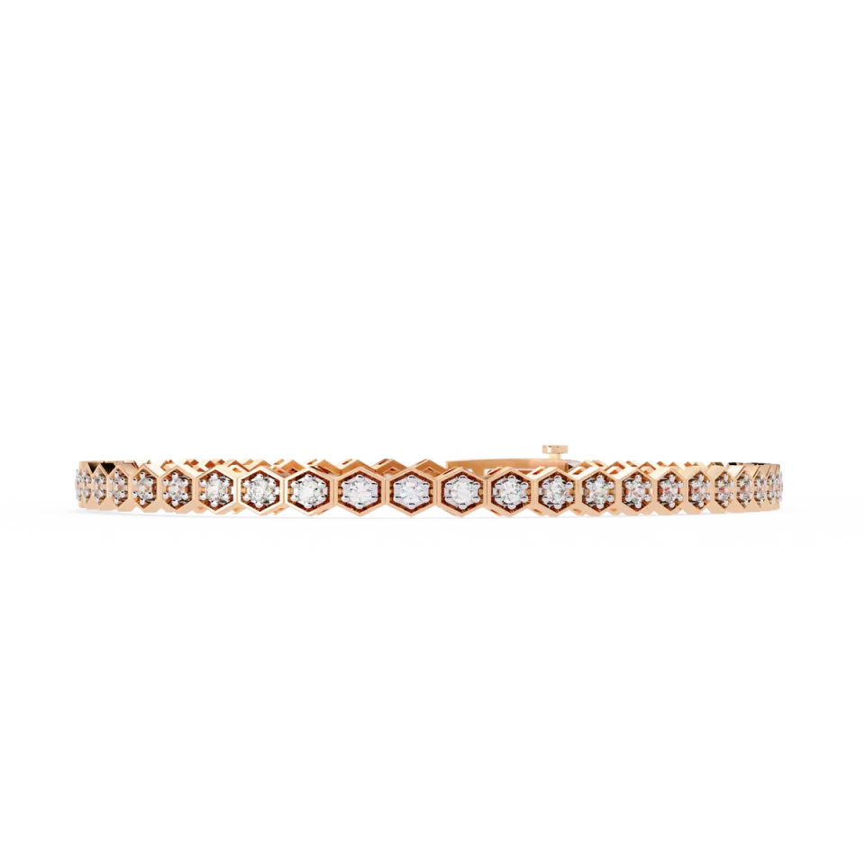 Glint Line Bracelet 14k