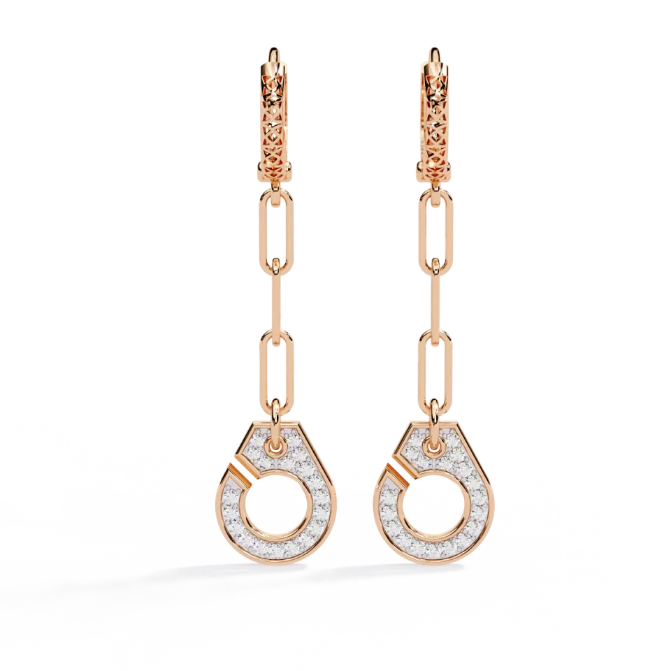 Dainty Cluster Studs 14k