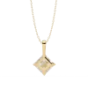 Princess Diamond Pendant 18k