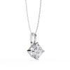 Princess Diamond Pendant 14k